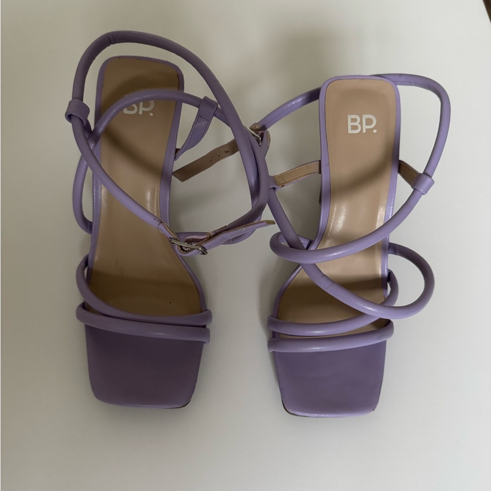 BP Women's Lavender Strappy Heels